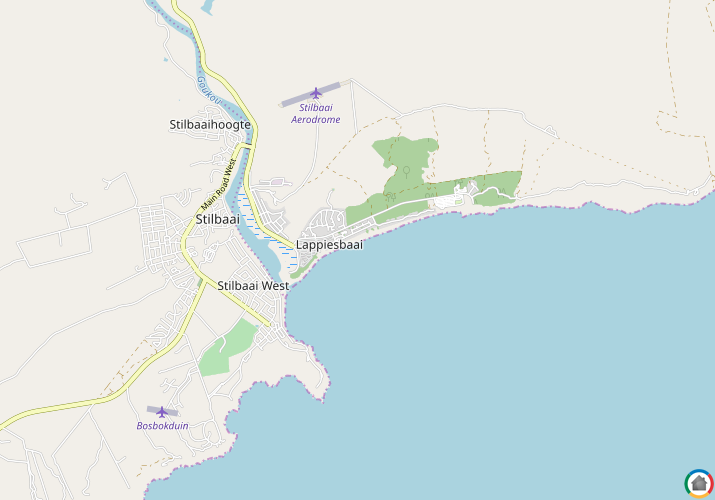 Map location of Stilbaai (Still Bay)